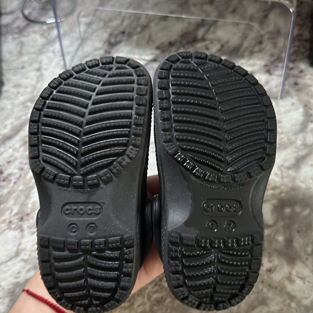 CROCS - toddler size C7 color: Black - Picture 4 of 5